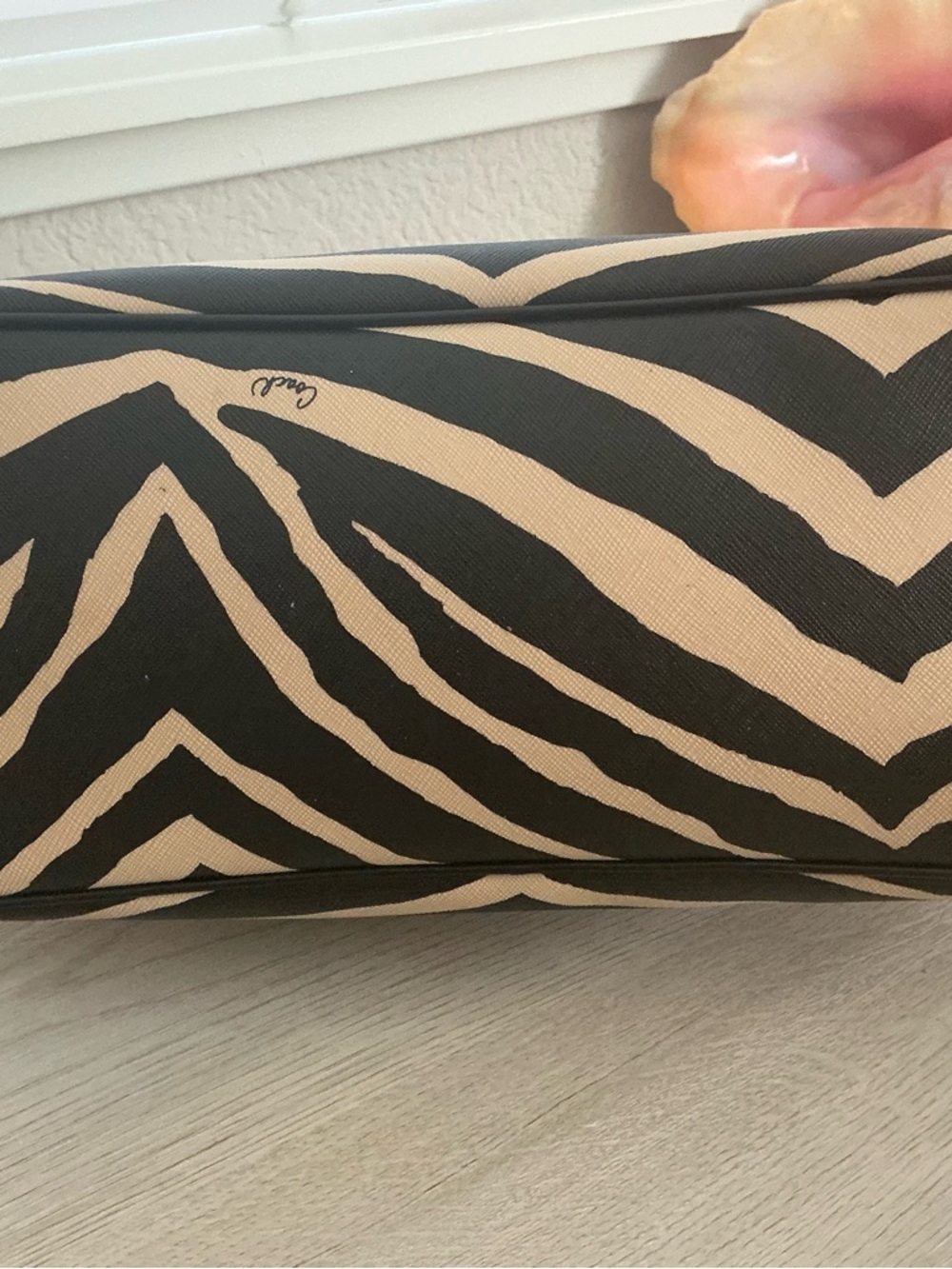 Coach Zebra Print Bag and Wallet Set in Black and Cream LIKE NEW GIFTABLE - Picture 16 of 16